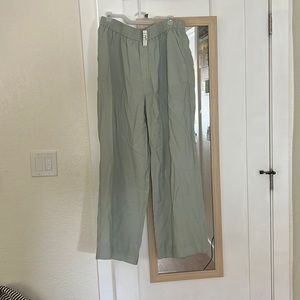 NEW Madewell wide leg light sage green pants NEW